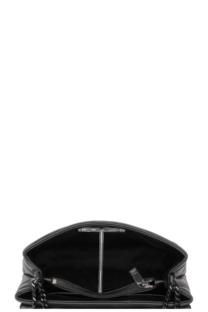SAINT LAURENT Sac LouLou Petit Cuir Tout Noir