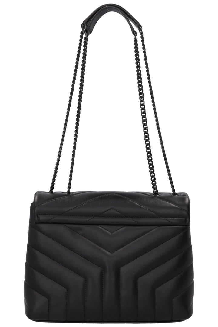 SAINT LAURENT Sac LouLou Petit Cuir Tout Noir