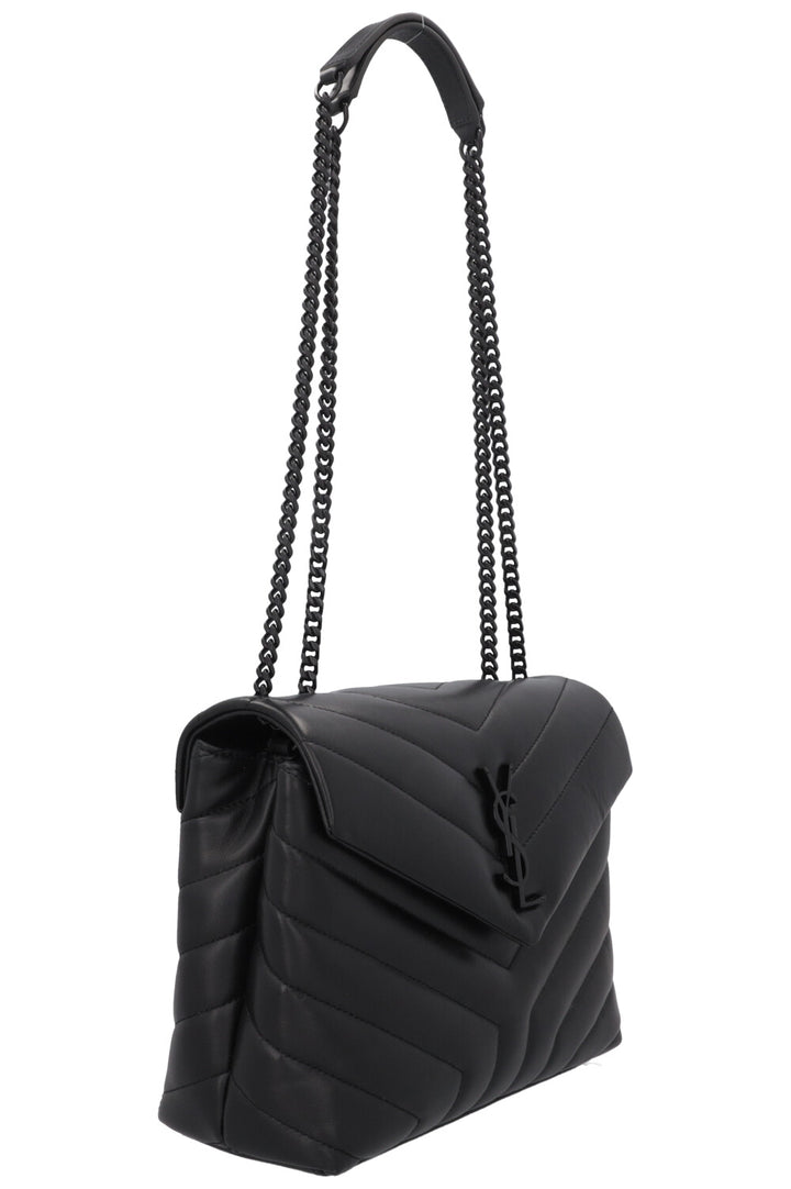 SAINT LAURENT Sac LouLou Petit Cuir Tout Noir