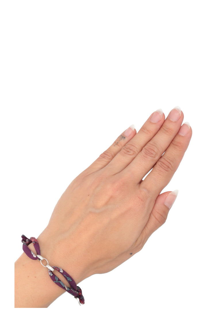 UNFOLD Hermès Silk Bracelet Silver