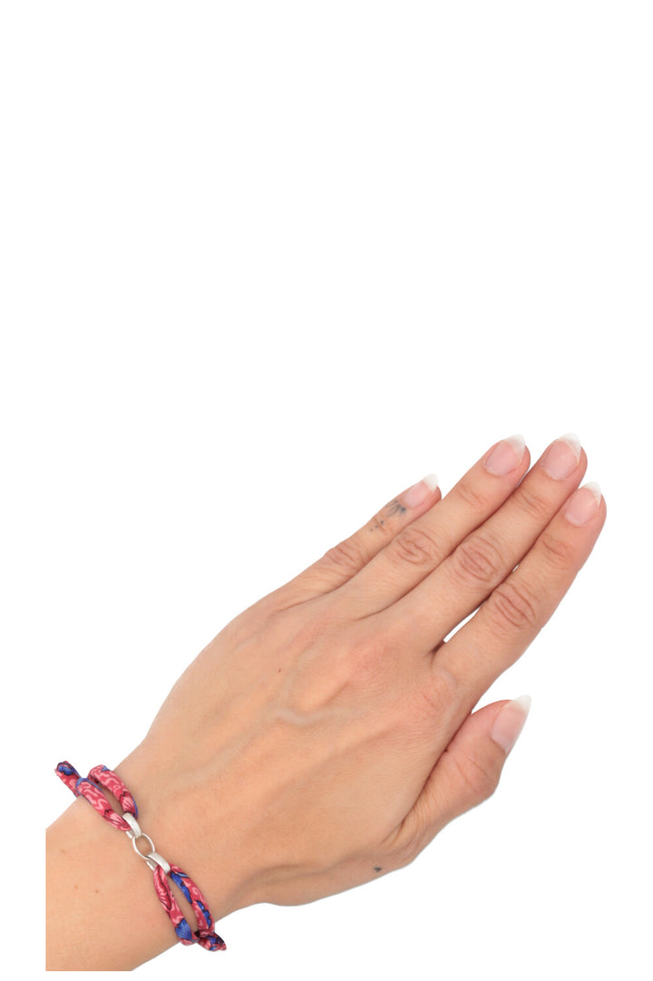UNFOLD Hermès Silk Bracelet Silver
