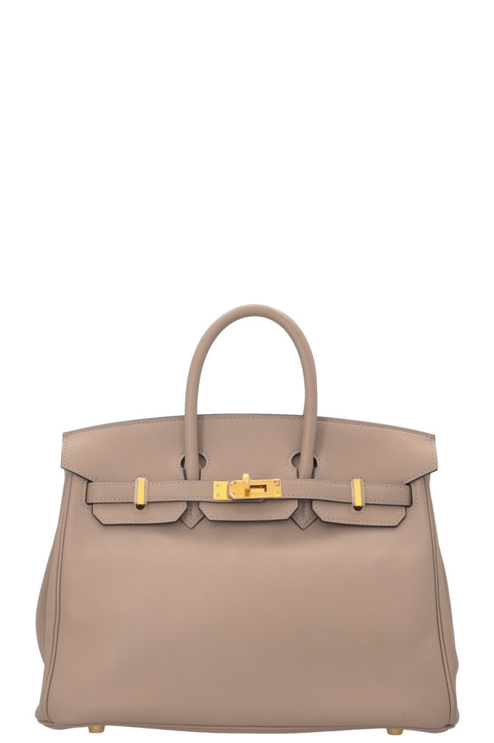 HERMÈS Birkin 25 Retourne Swift Gris Asphalte