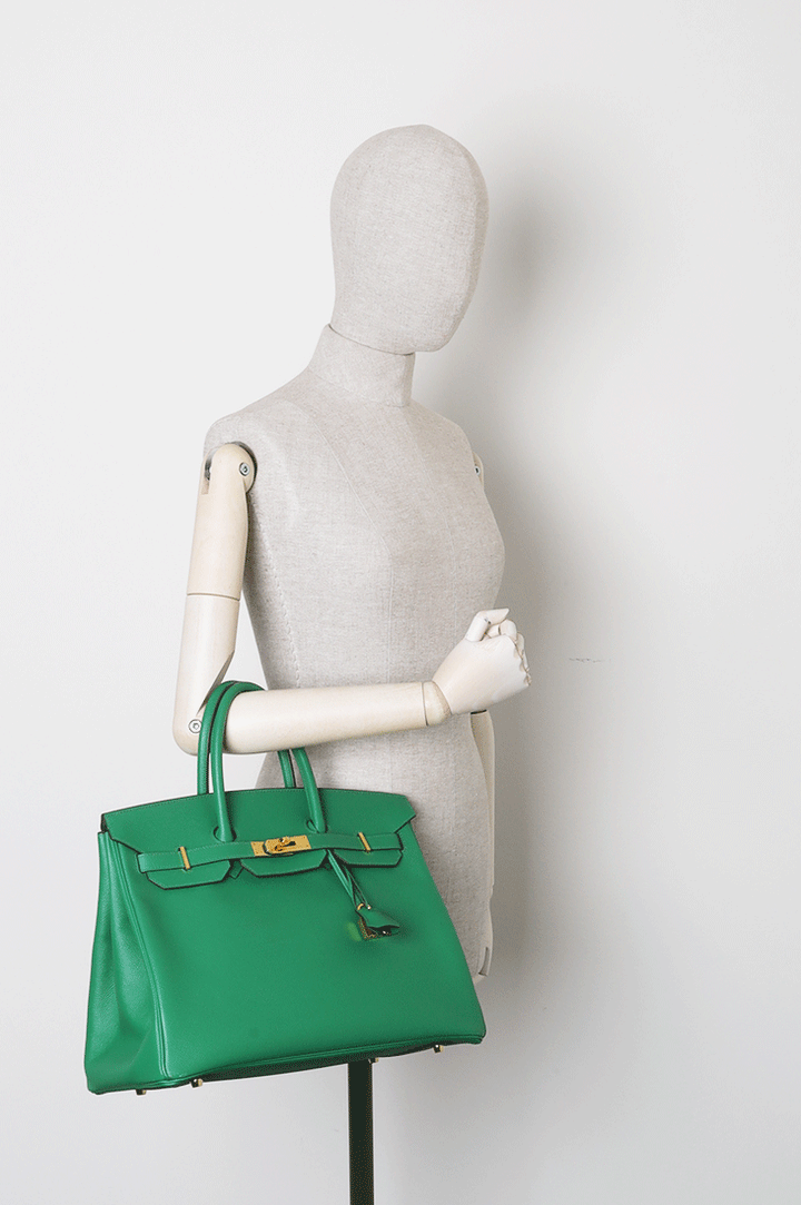 HERMÈS Birkin 35 Epsom Vert Cactus