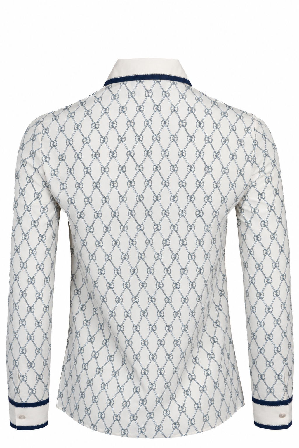 GUCCI GG Striped Shirt Silk White