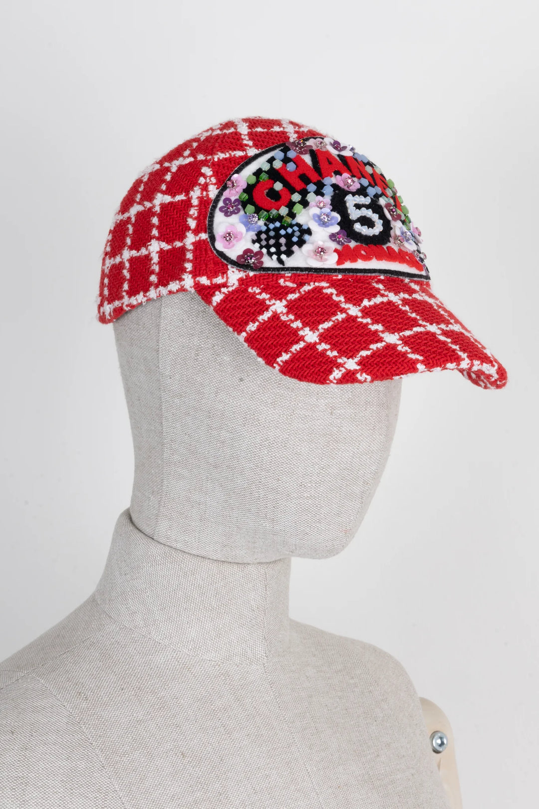 Bonnet en maille CHANEL Monaco 2023 Rouge