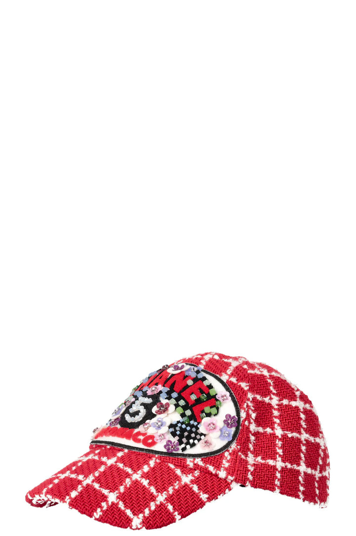 Bonnet en maille CHANEL Monaco 2023 Rouge