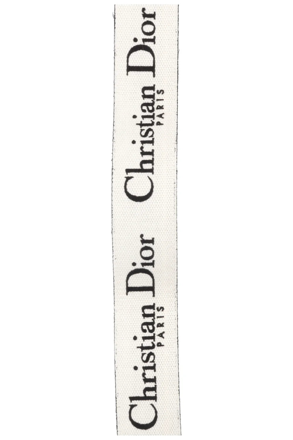 CHRISTIAN DIOR Logo Shoulder Strap Canvas Black White