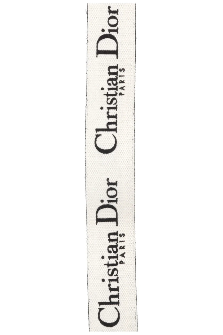 CHRISTIAN DIOR Logo Shoulder Strap Canvas Black White