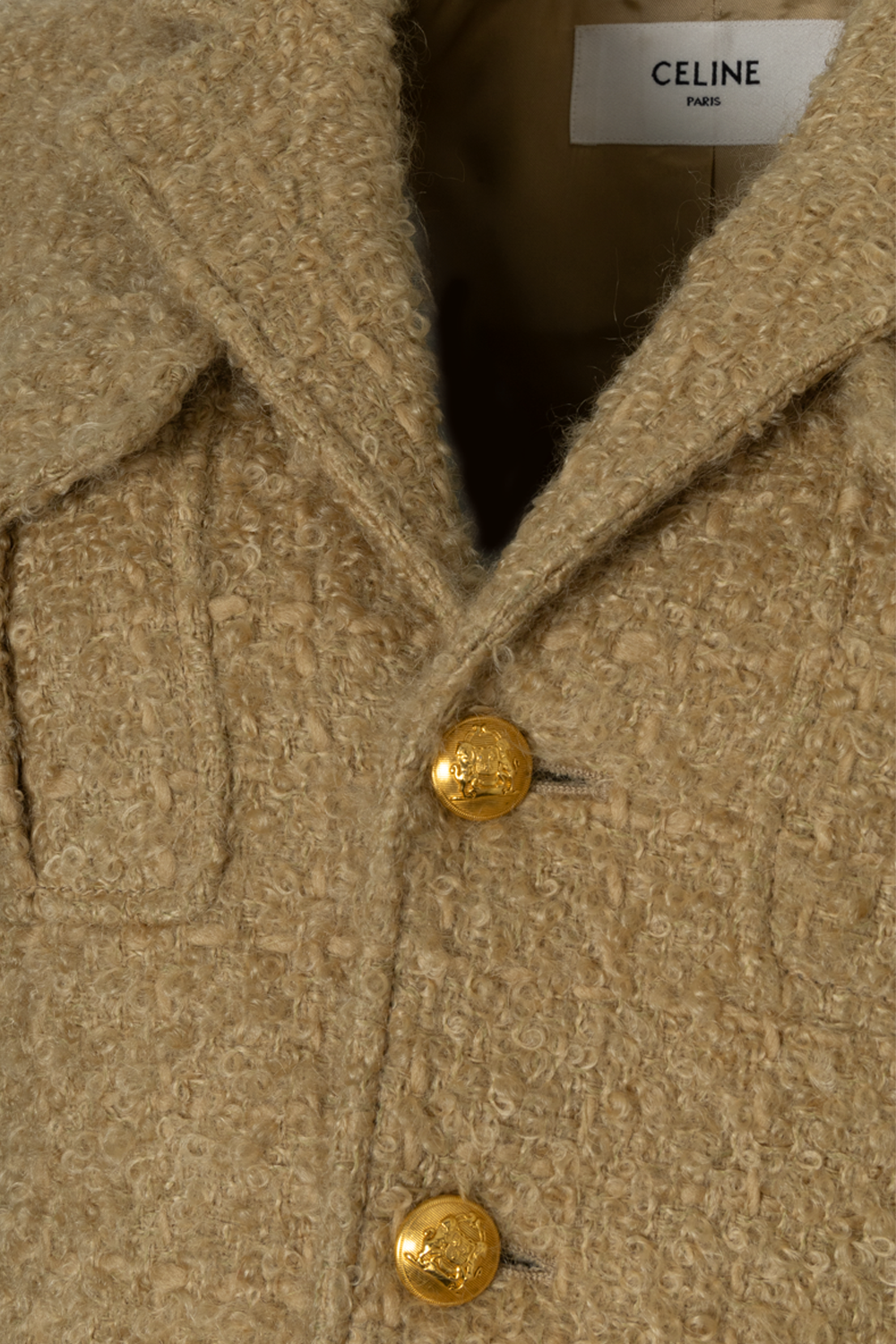CELINE Jacket Mohair Beige – REAWAKE