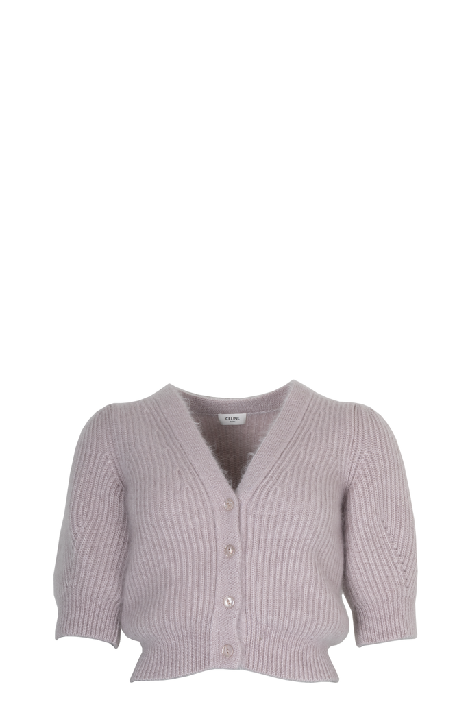 WIRROW LINEN SILK KNIT CARDIGAN サイズ2 CELINE Knit Cardigan Mohair Silk Lavender – REAWAKE