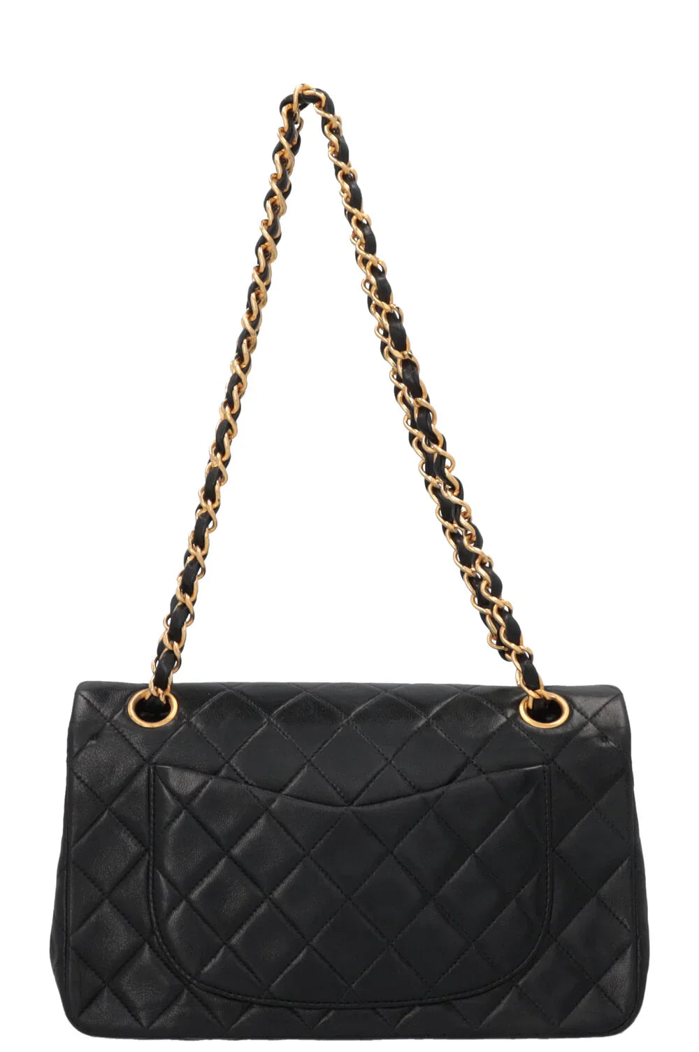 Chanel Vintage Double Flap Petit Cuir Noir