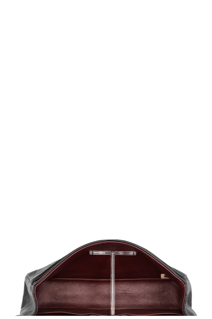 Chanel Vintage Double Flap Petit Cuir Noir