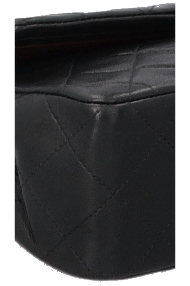 CHANEL Vintage Small Double Flap Bag Black