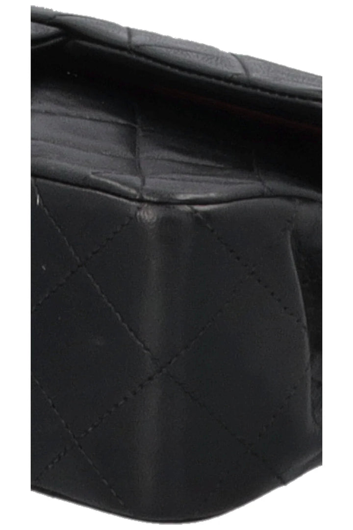 CHANEL Vintage Small Double Flap Bag Black