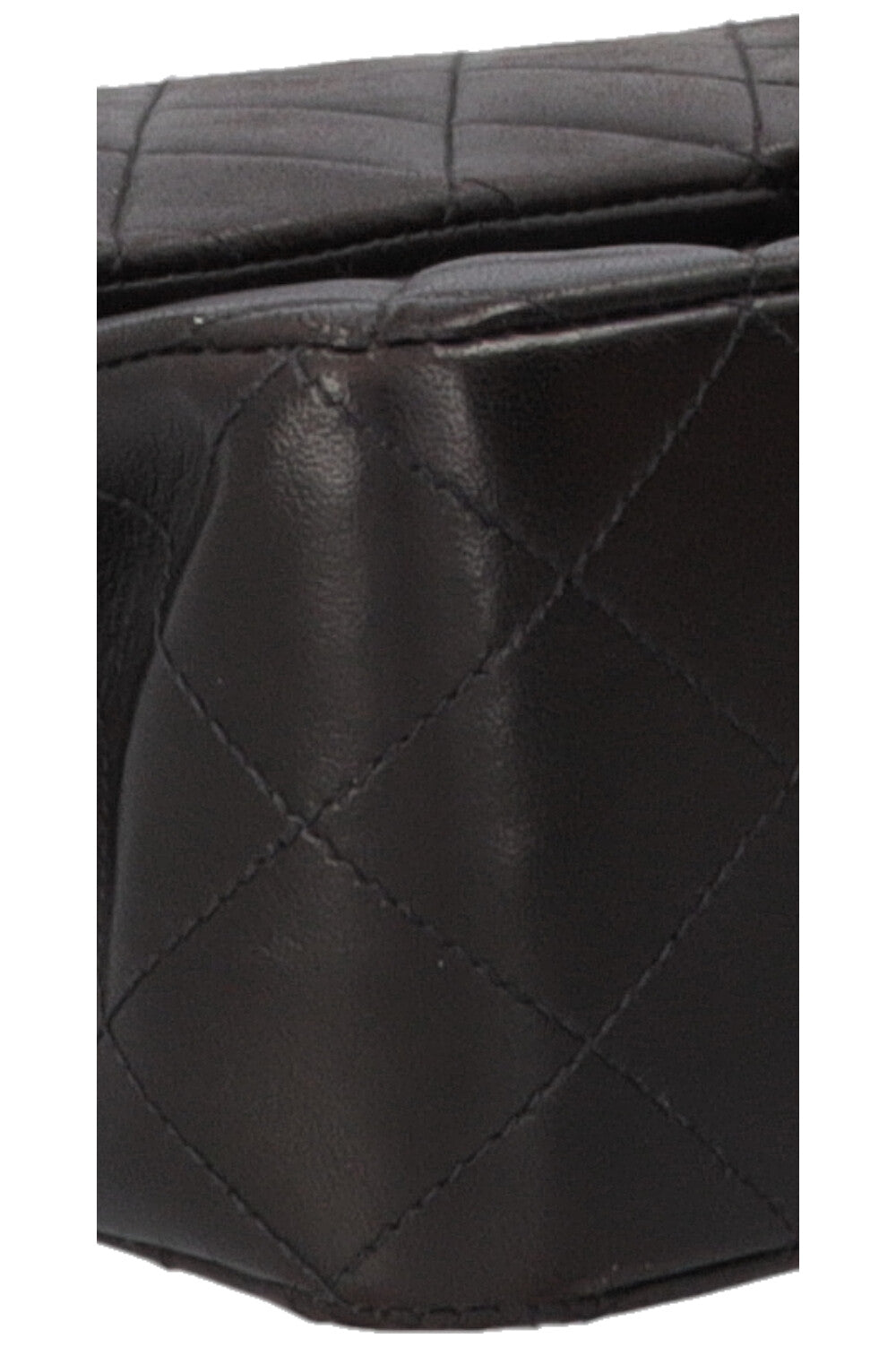 Sac Chanel Vintage Double Rabat Cuir Noir Taille Moyenne