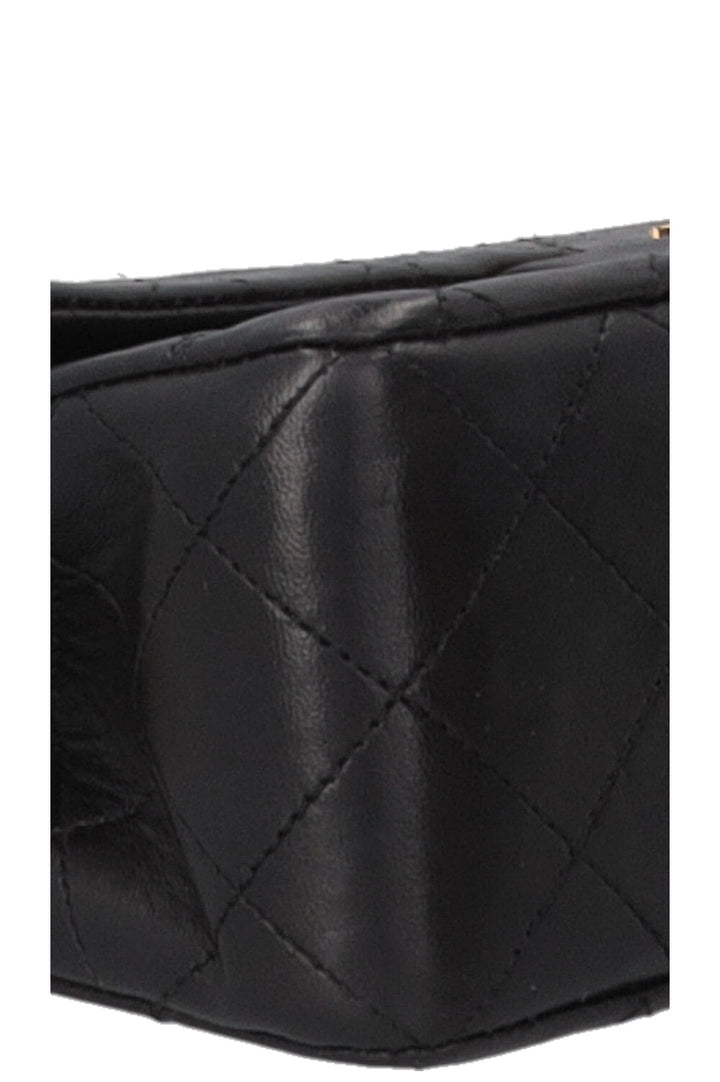 Chanel Vintage Double Flap Petit Cuir Noir