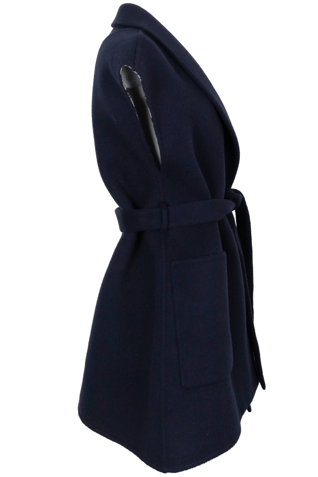 CHRISTIAN DIOR Oblique Belted Sleeveless Vest Navy