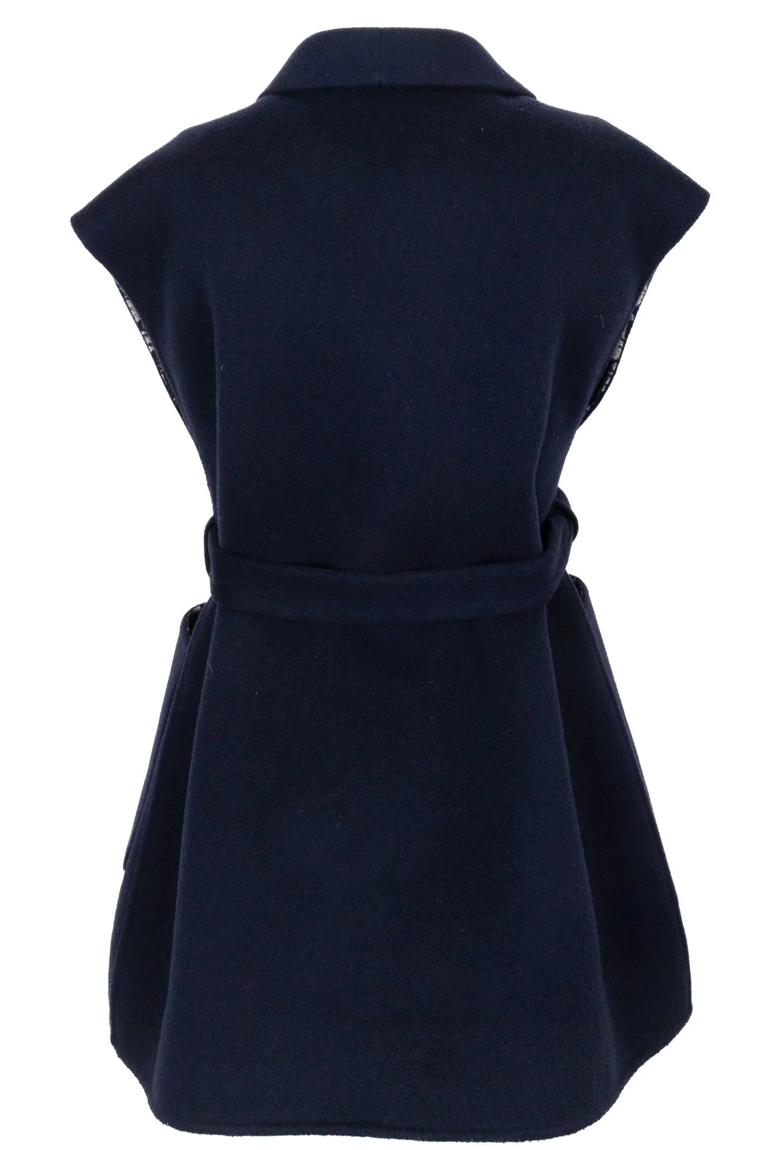 CHRISTIAN DIOR Oblique Belted Sleeveless Vest Navy