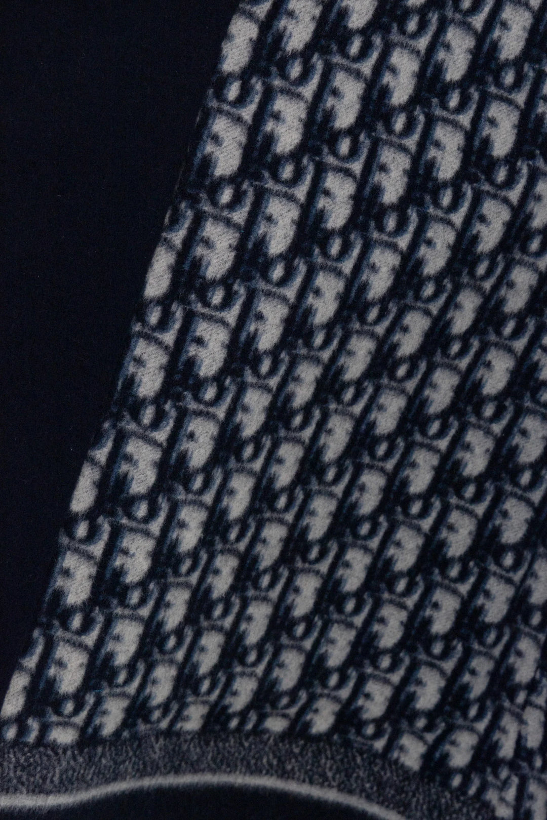 CHRISTIAN DIOR Oblique Belted Sleeveless Vest Navy