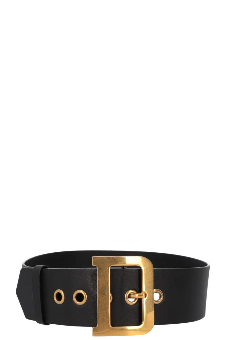CHRISTIAN DIOR Diorquake Belt Leather Black