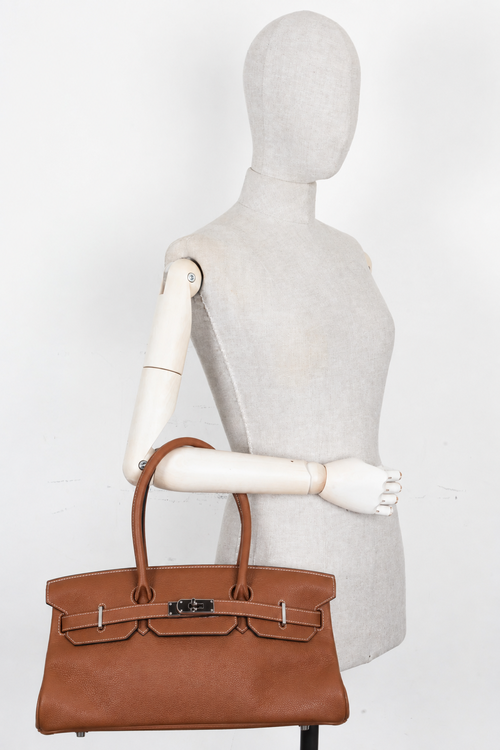 HERMÈS JPG Shoulder Birkin I 42 Clemence Gold Palladium
