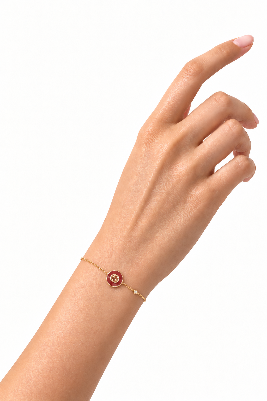 Bracelet Gucci Interlocking en or jaune 18 carats orange