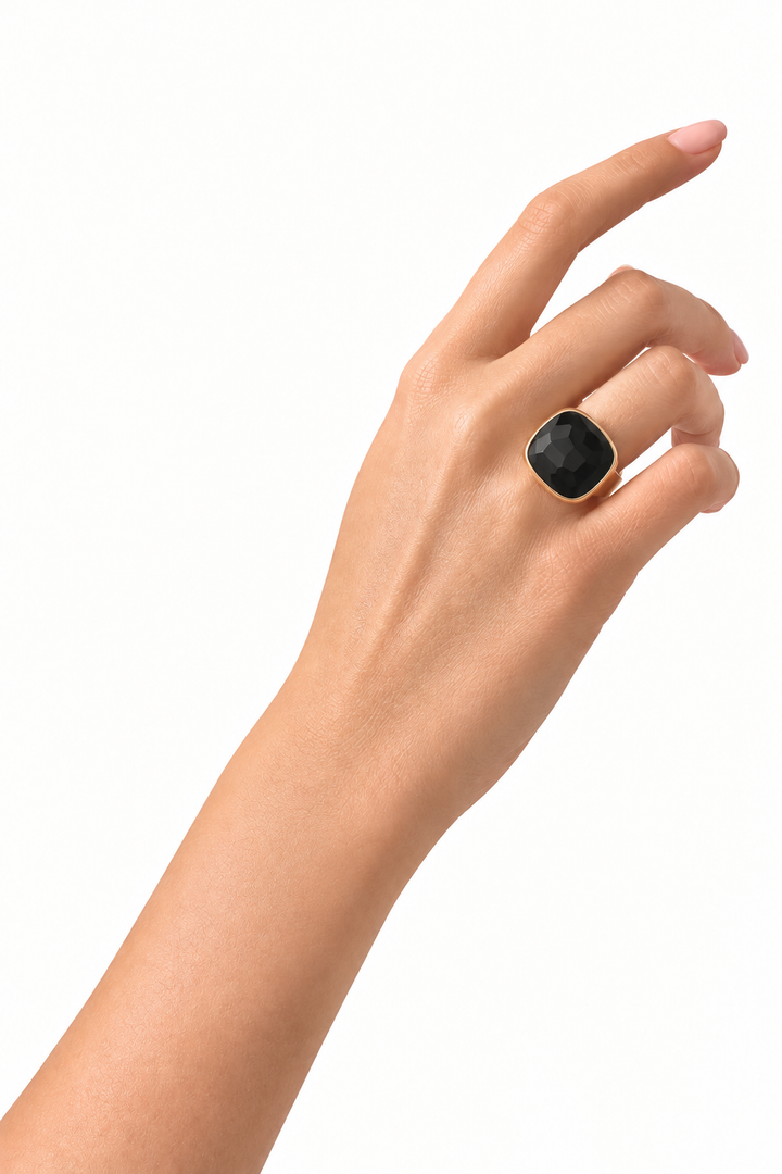 Bague POMELLATO Victoria en or blanc 18 carats, noire