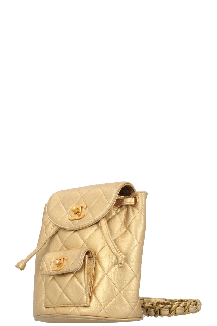 CHANEL Duma Mini Backpack Gold