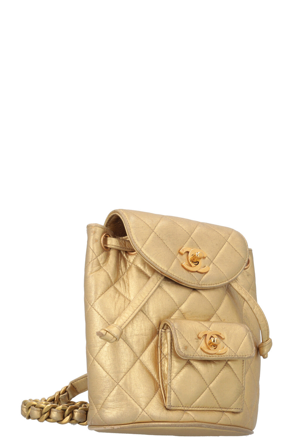 CHANEL Duma Mini Backpack Gold – REAWAKE - Main Image