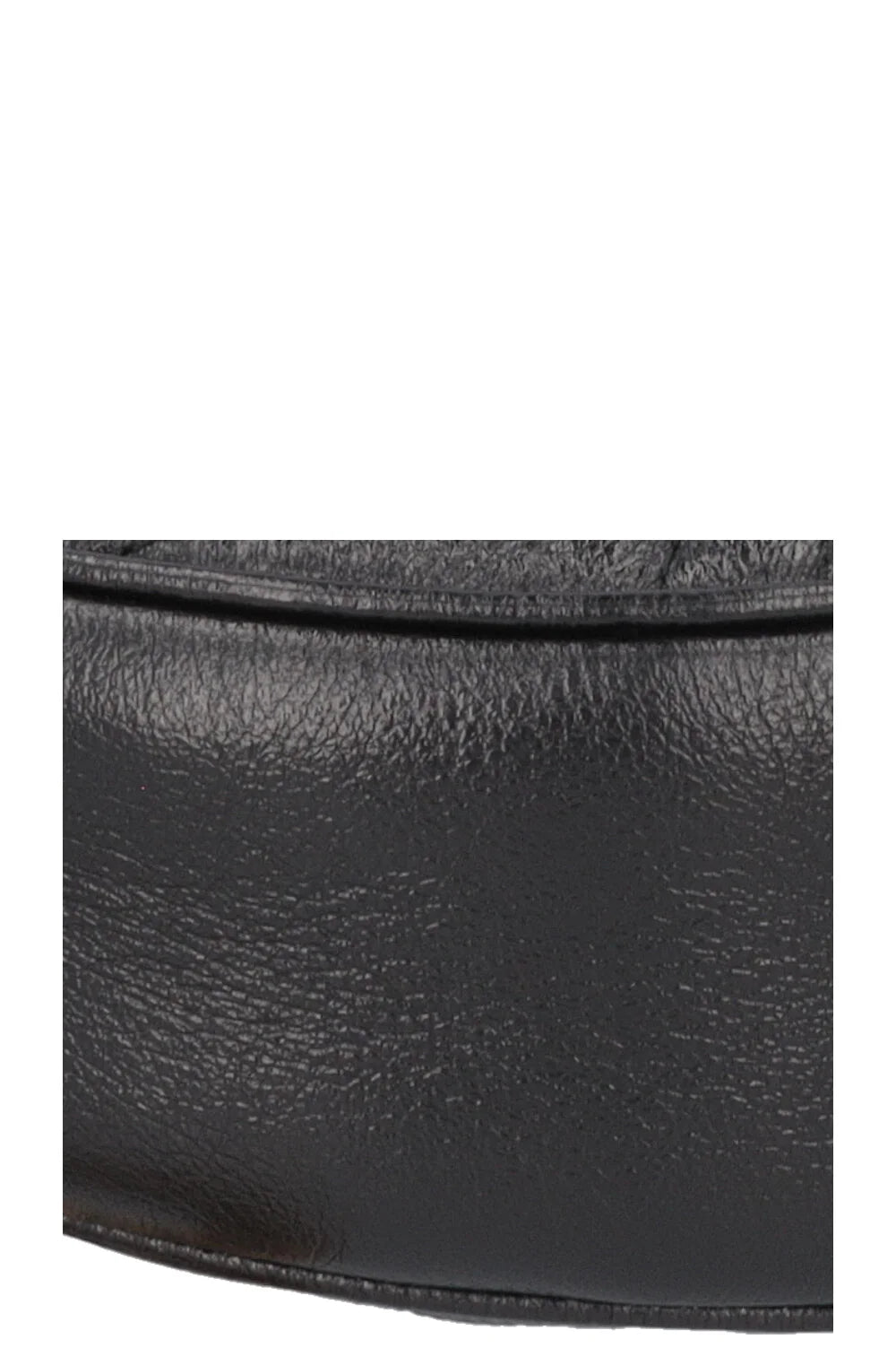 GUCCI Marmont Round Crossbody Bag Leather Black