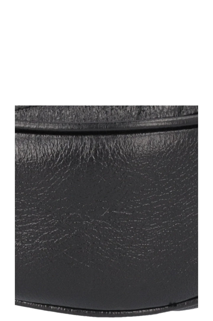 GUCCI Marmont Round Crossbody Bag Leather Black