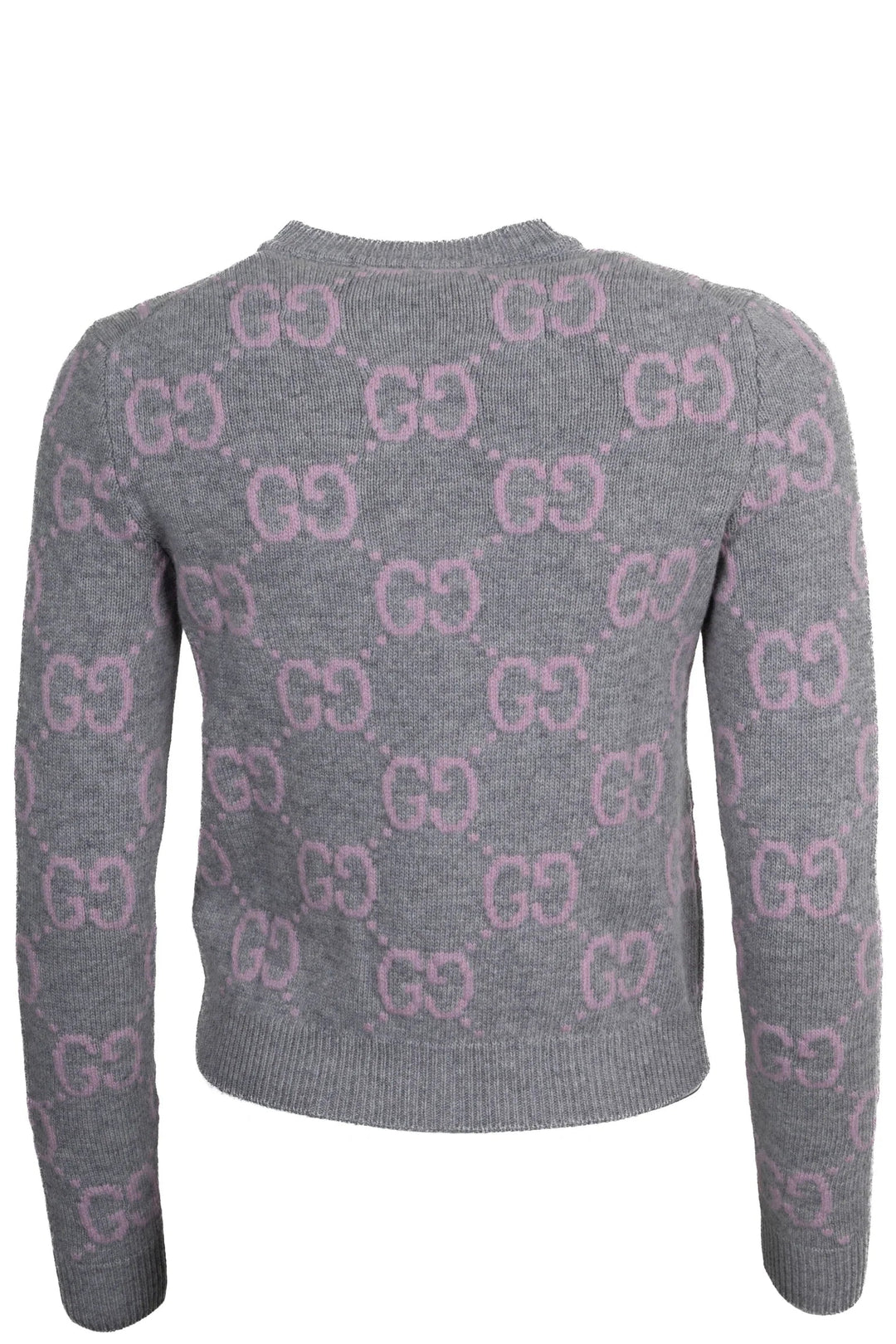 GUCCI GG Short Cardigan Gray Pink