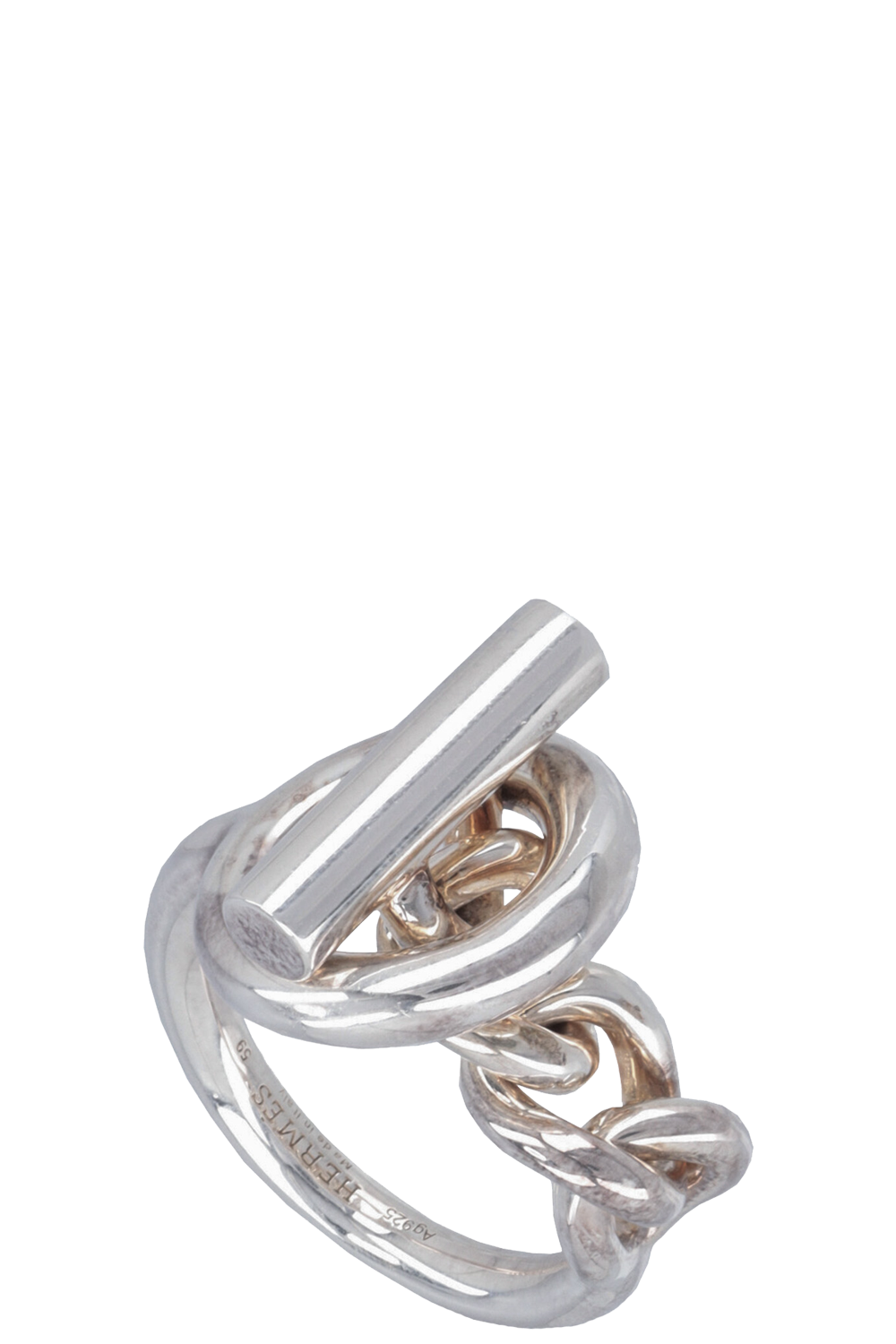 HERMES Bague Croisette Large Argent REAWAKE