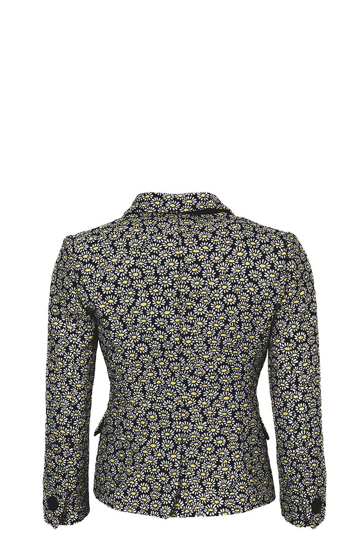GUCCI Chamomille Double Breasted Jacket Yellow Black