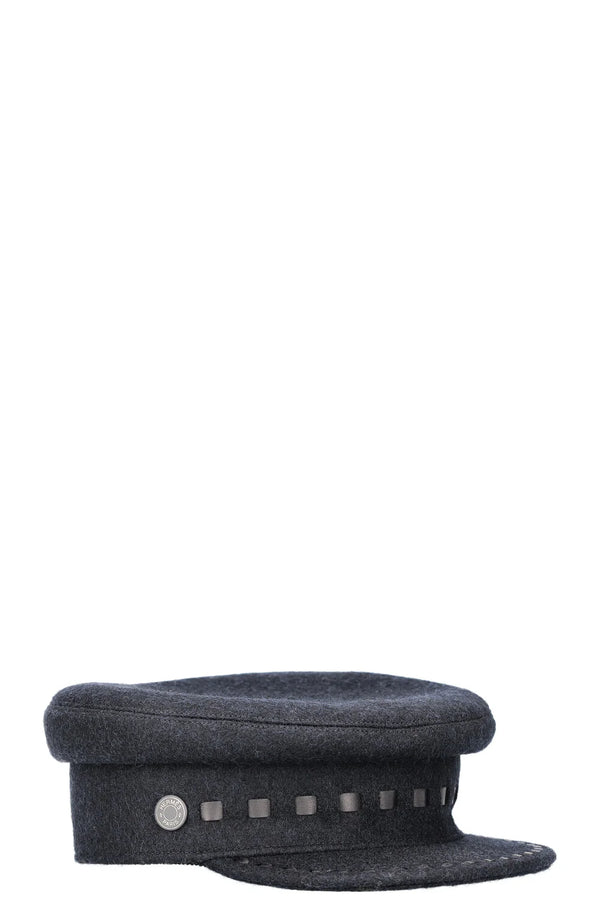 HERMÈS Hat Wool Black
