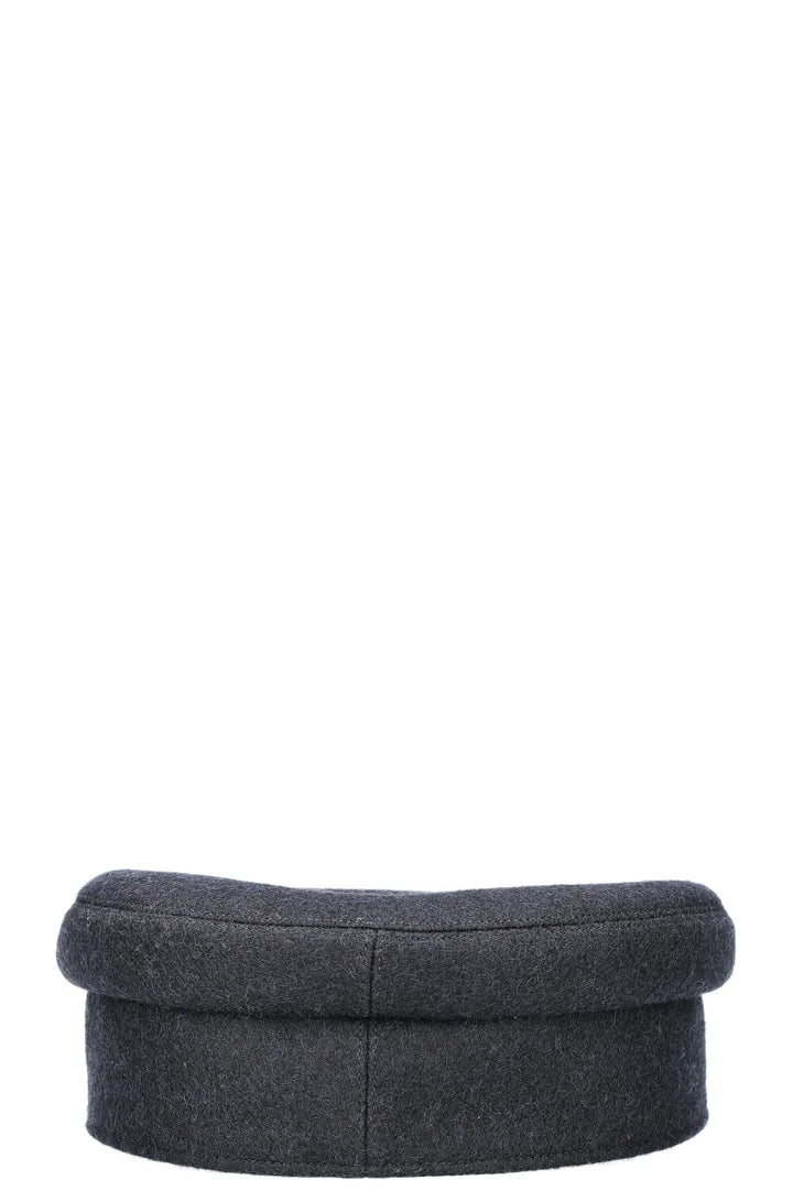 HERMÈS Chapeau Laine Noir