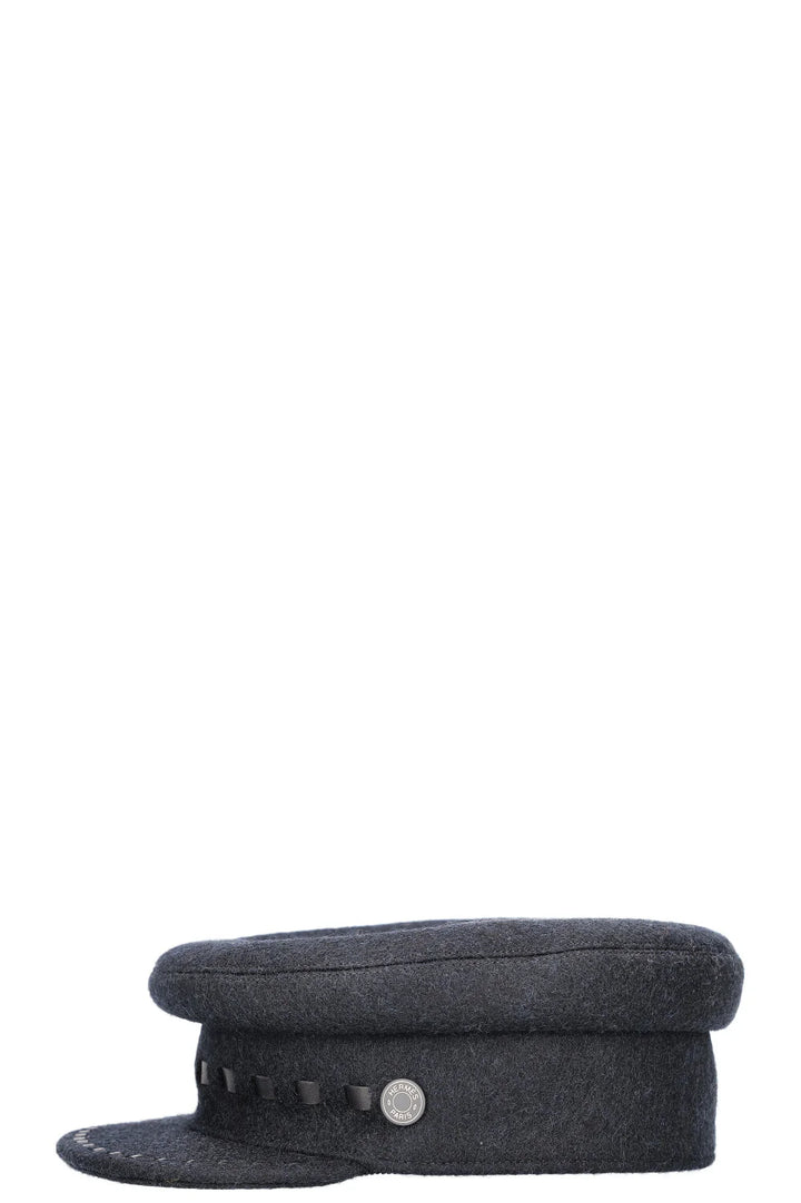 HERMÈS Chapeau Laine Noir