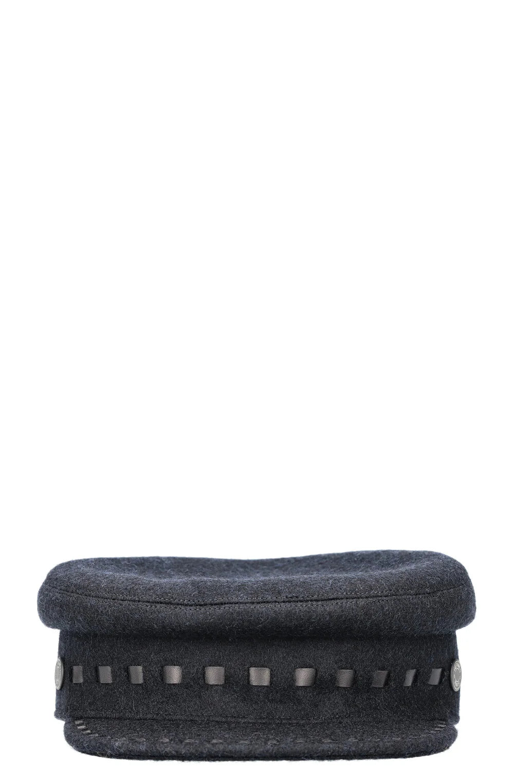 HERMÈS Chapeau Laine Noir