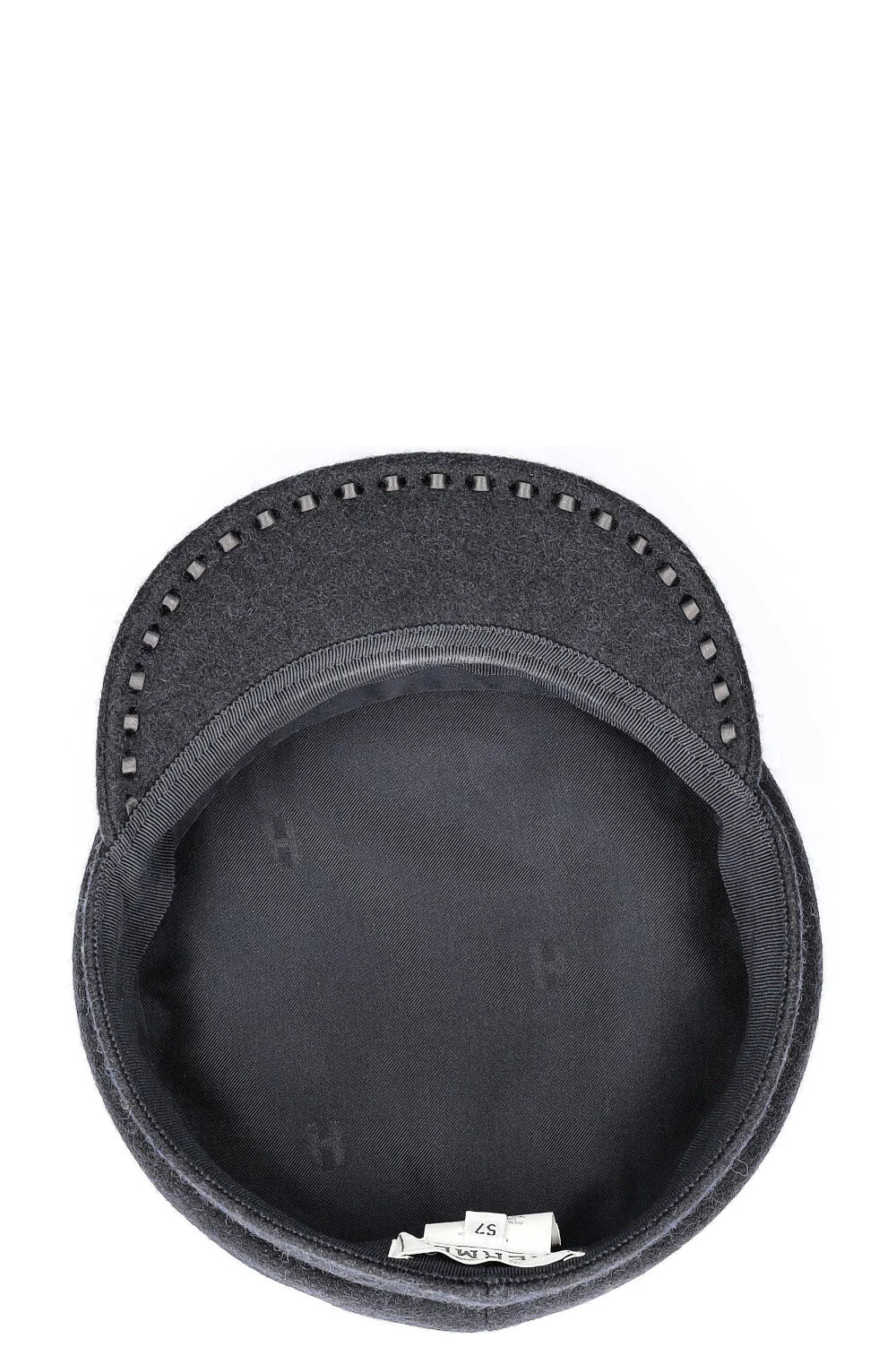 HERMÈS Chapeau Laine Noir