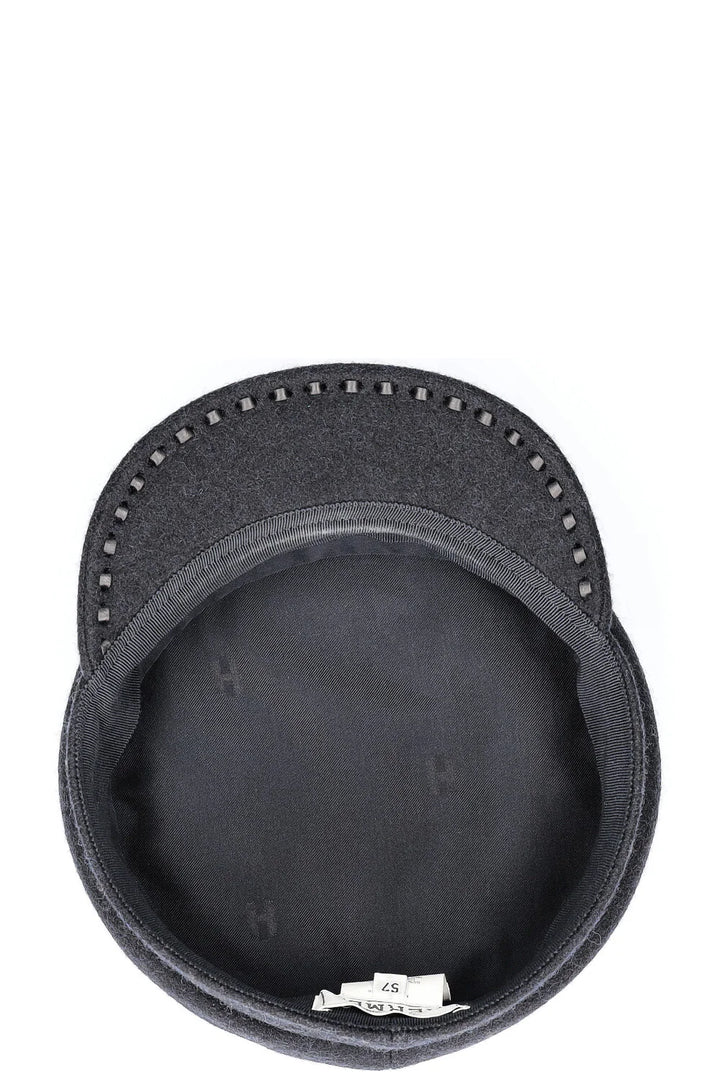 HERMÈS Chapeau Laine Noir