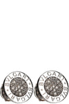 BULGARI Diamond Earrings 18 Karat White Gold