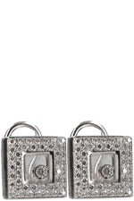 CHOPARD Happy Diamond Square Earring 18k Whitegold