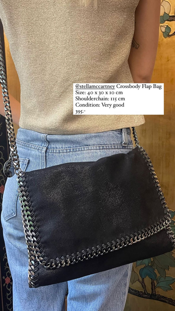 STELLA MCCARTNEY Sac bandoulière à rabat Noir