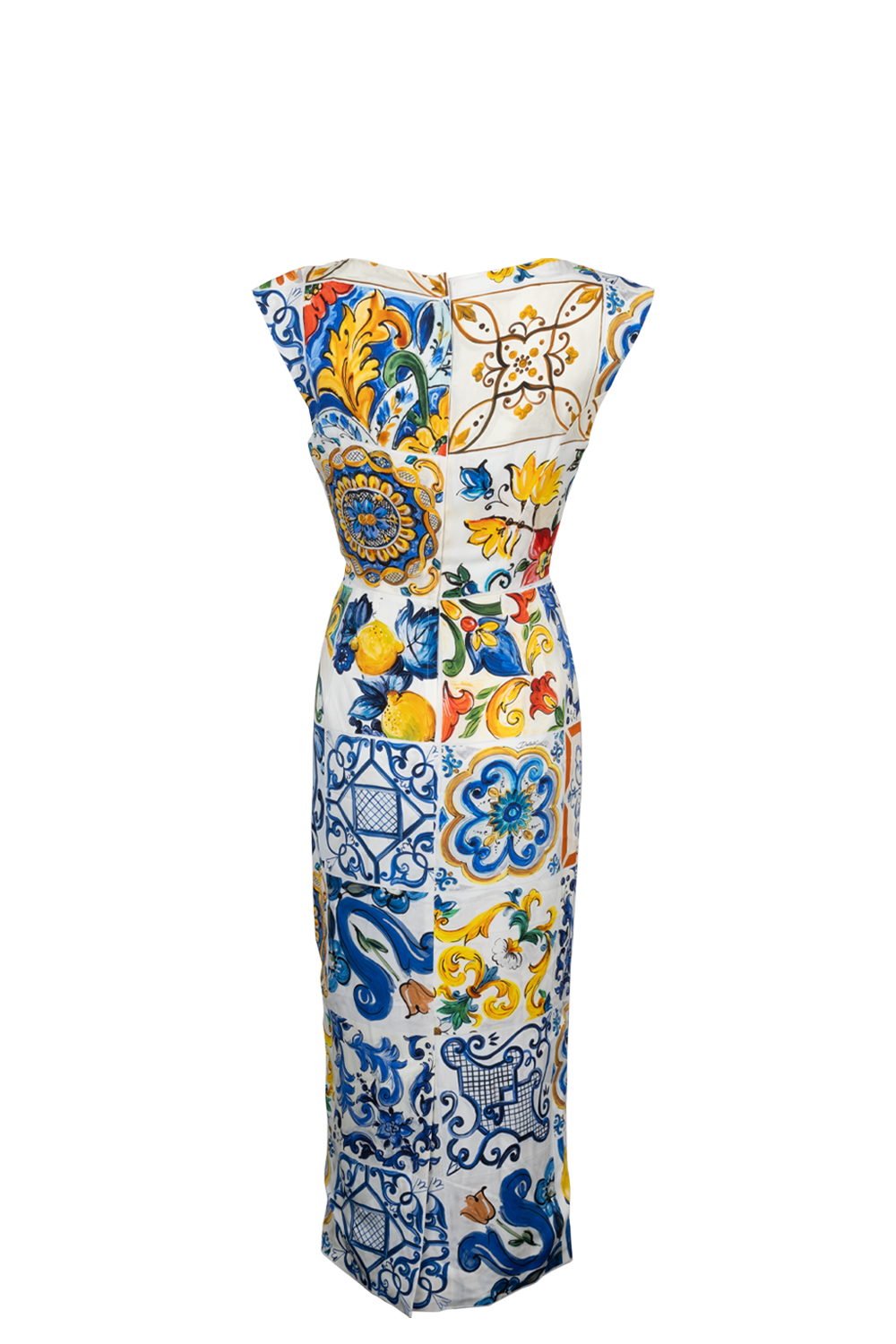 Sicilian Lemon Dolce And Gabbana Lemon Print Dress Dolce Gabbana