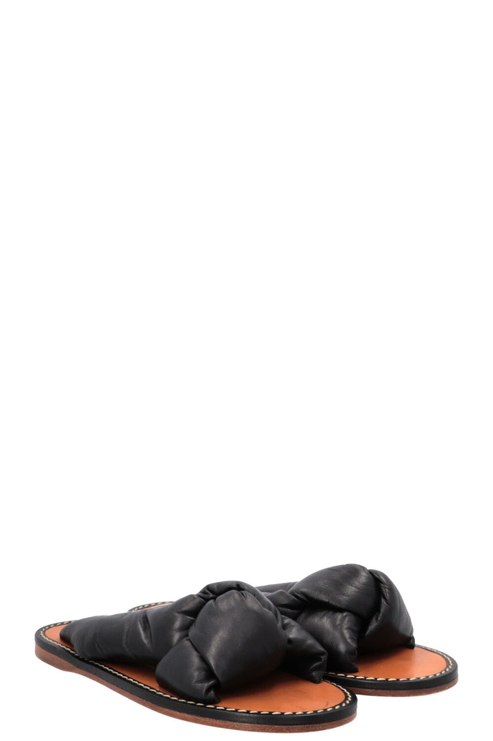 MIUMIU Padded Knot Mules Black