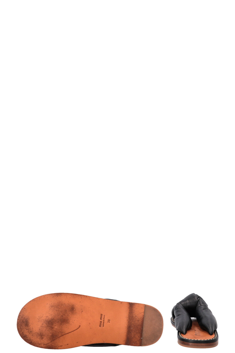 MIUMIU Padded Knot Mules Black