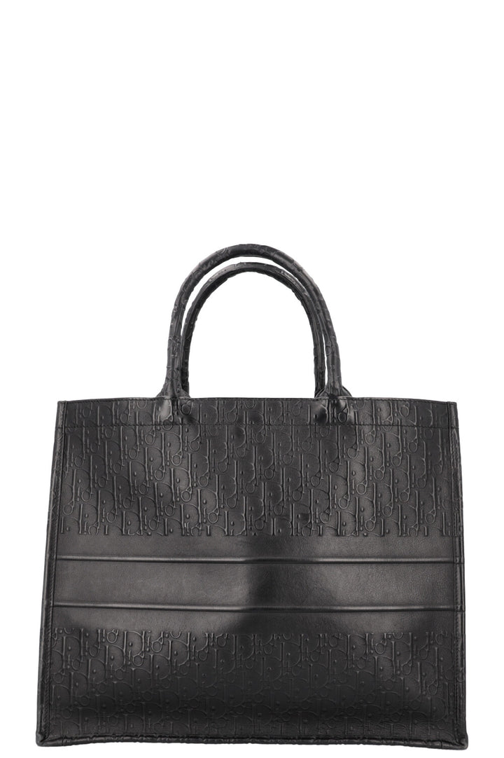 CHRISTIAN DIOR Book Tote Large Leather Black