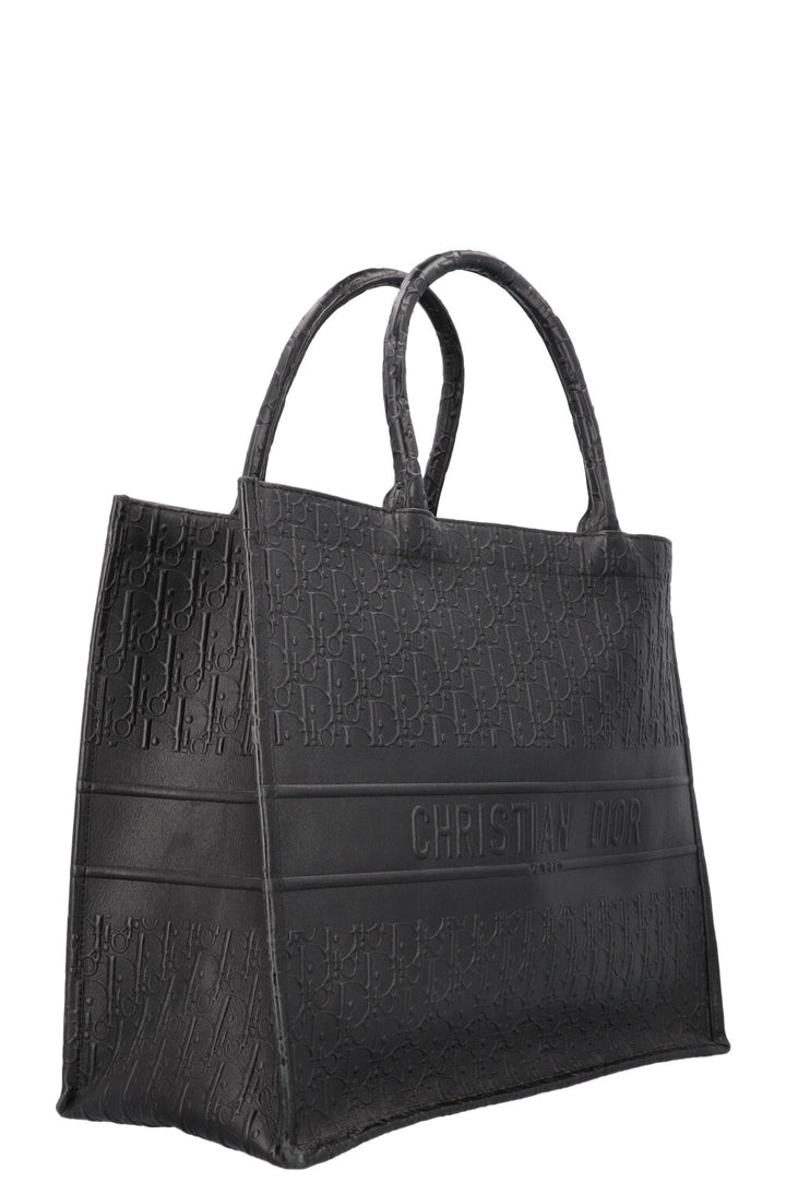 CHRISTIAN DIOR Book Tote Large Leather Black