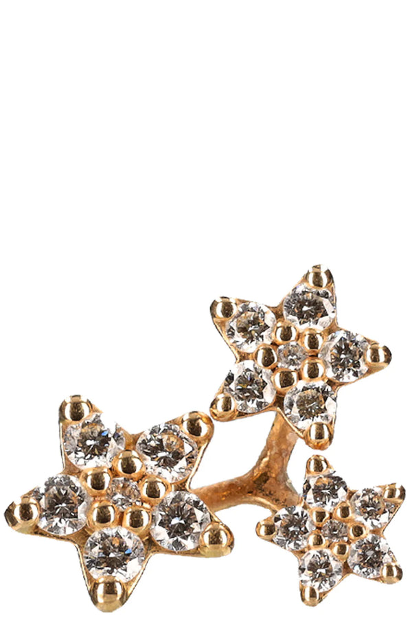 OLE LYNGGARD Shooting Stars Ear Stud 18k Yellow Gold Diamonds