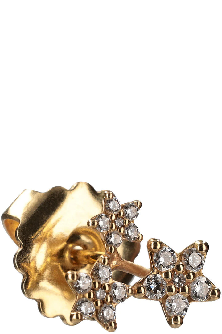 OLE LYNGGARD Shooting Stars Ear Stud 18k Yellow Gold Diamonds